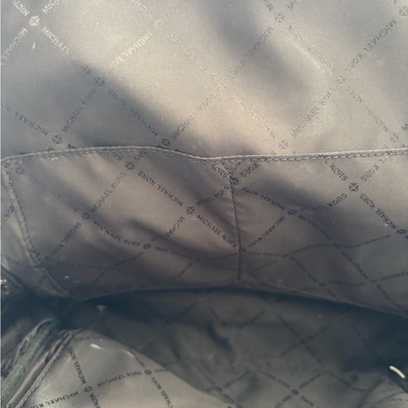 Michael Kors Black Pebbled Leather Backpack - Picture 16 of 16